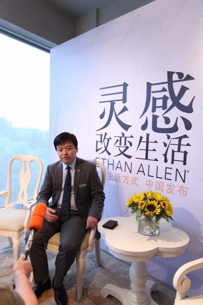 美克美家家具连锁有限公司营销总监刘春杰先生接受媒体访问